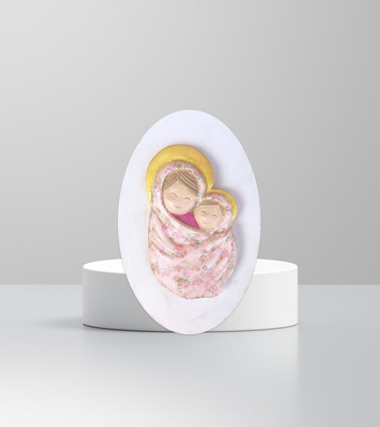 Virgen con Niño de pared.